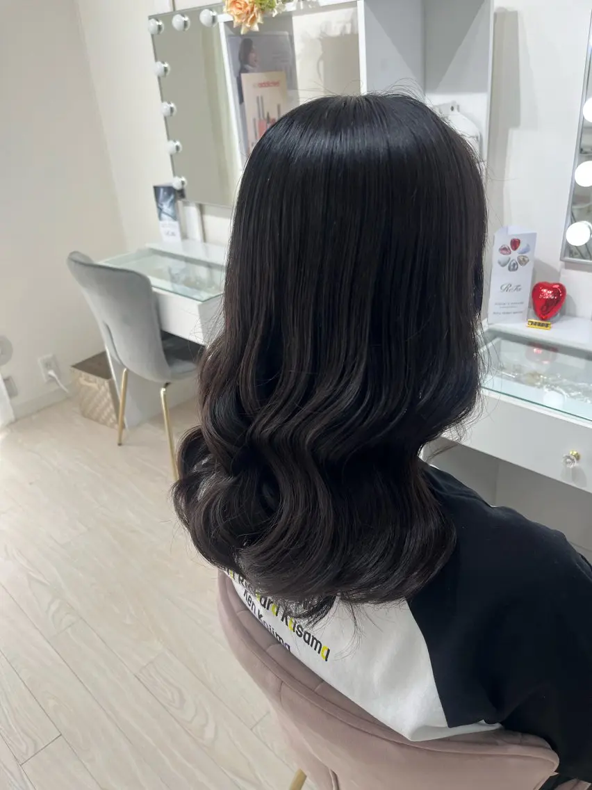 セミロング ヘアアレンジ ヨシンモリ ヘアセット ヘアセットサロン /上坪愛美のヘアスタイル