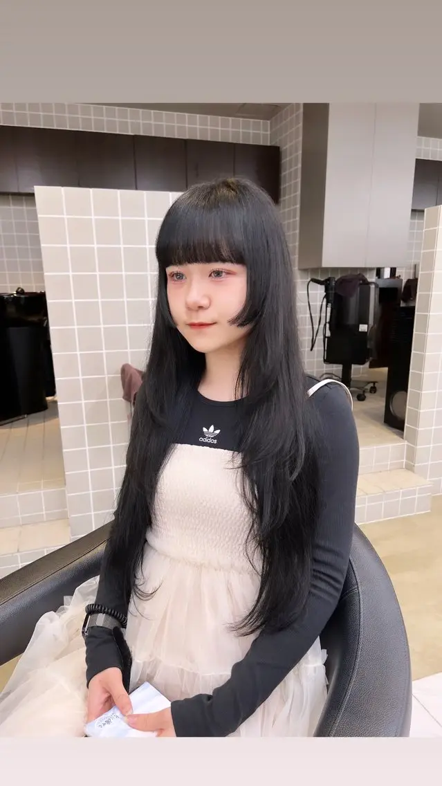 ロング カラー パーマ ヘアアレンジ メンズ 上品＆韓国風 🥀海心🥀のヘアスタイル