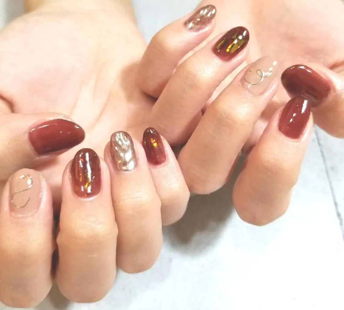 ネイル ハンドネイル nijiiro🌈 サトウのネイルデザイン