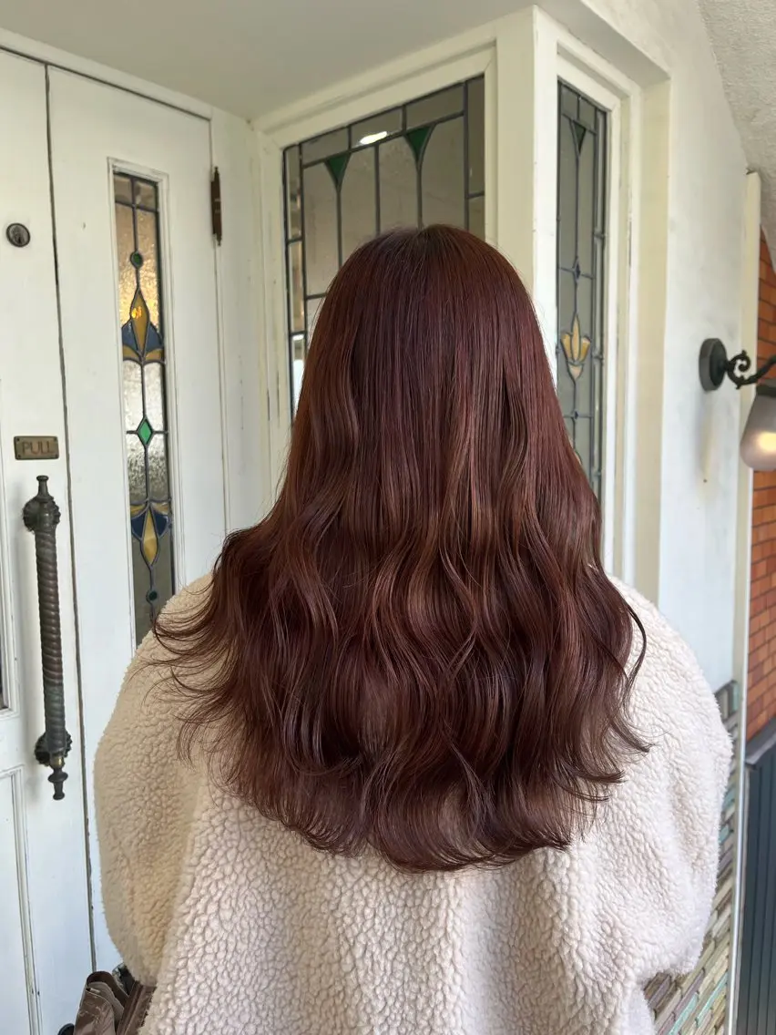 セミロング カット ヘアカラー 【艶髪カラー】 omiのヘアスタイル