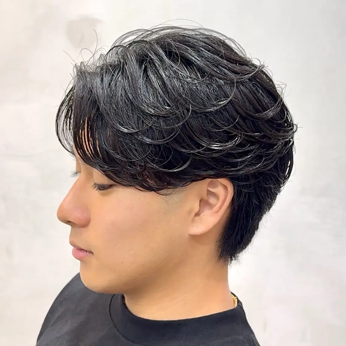 パーマ メンズ フェザーパーマ メンズパーマ カット パーマ トリートメント fifth 一寸木 桂斗 チョッキケイトのヘアスタイル