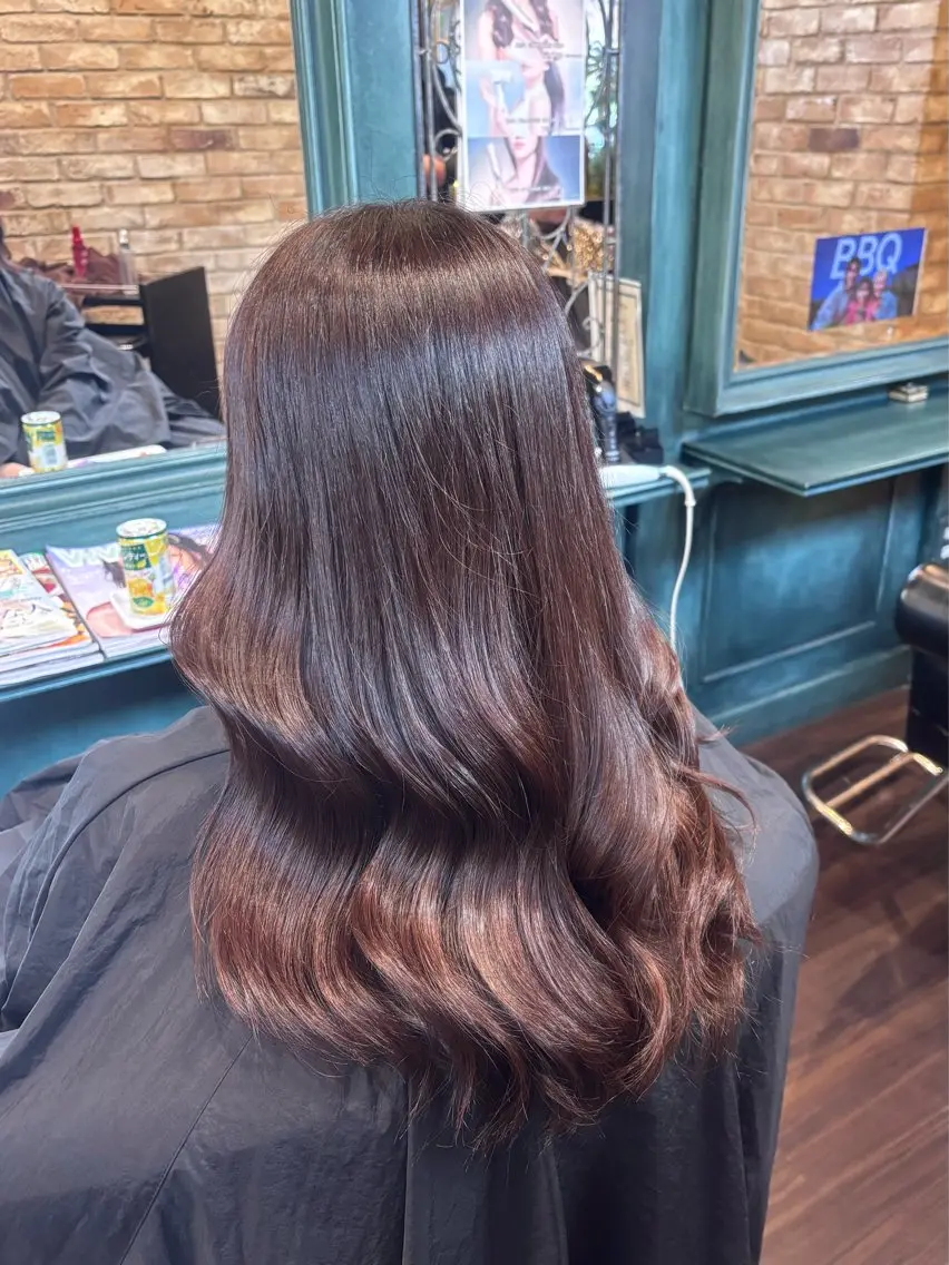 ロング ヘアカラー トリートメント mana 💟ダブルカラー💟のヘアスタイル