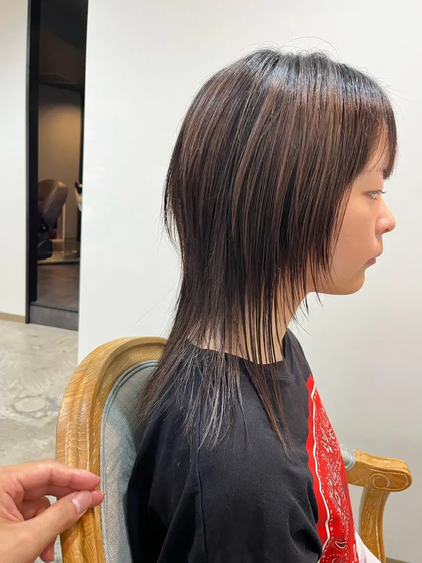 セミロング ウルフカット ショート&ボブ井上 菜樹のヘアスタイル