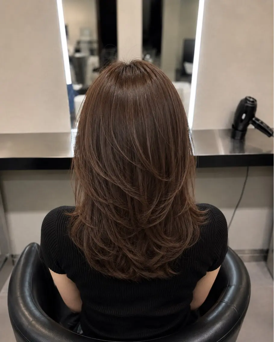 ミディアム カラー ブラウンカラー トリートメント 🌈ウルトワ水素 髪質改善naru🌈のヘアスタイル