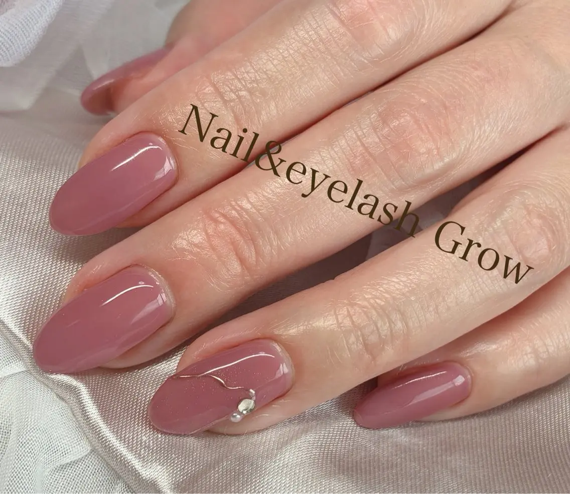 ネイル ジェルネイル パラジェル シンプルネイル ハンドネイル Nail&eye Grow 武蔵藤沢店のネイルデザイン