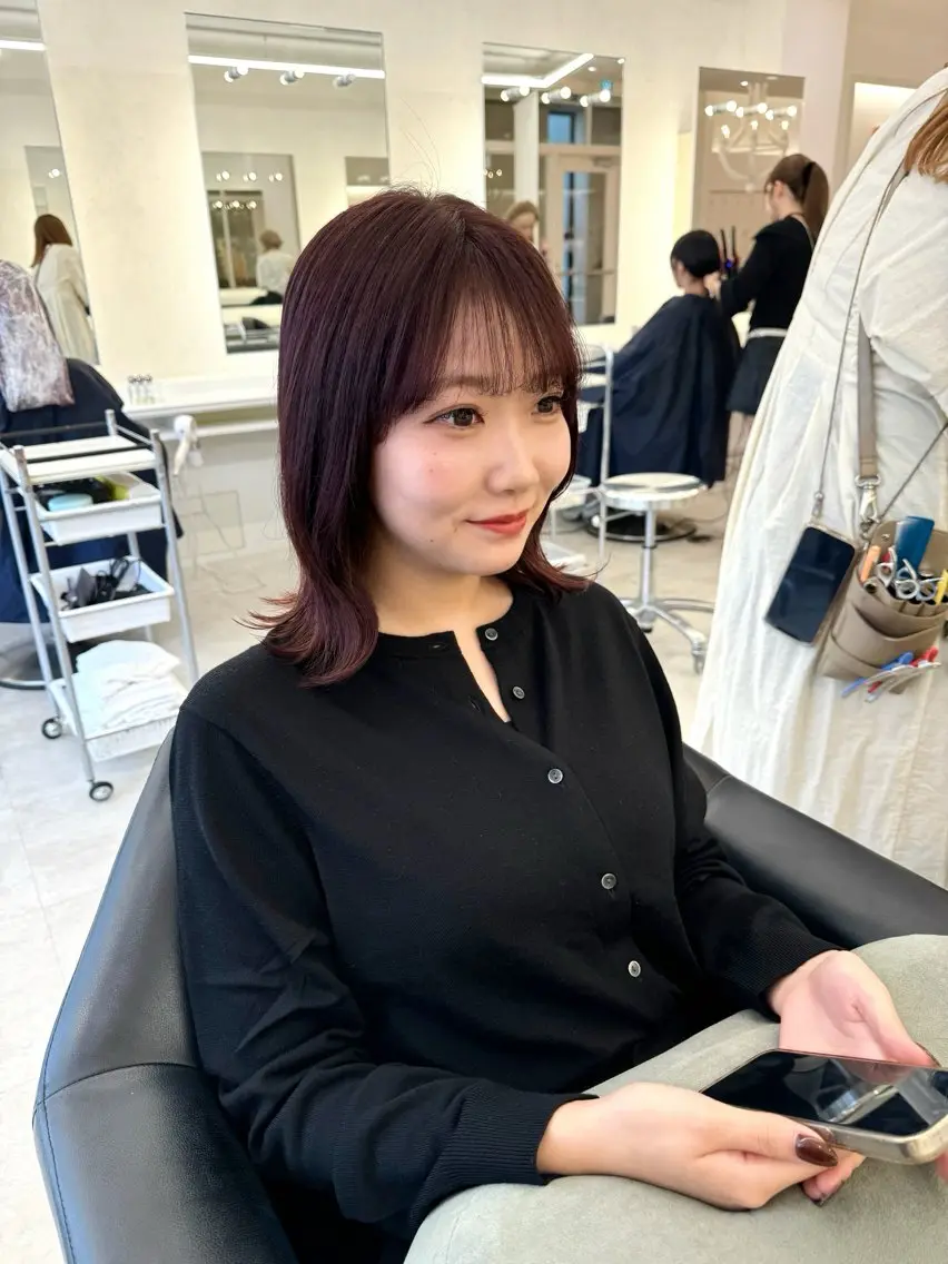 ロング カラー カット ヘアカラー ♡ParveMix NANO♡のヘアスタイル