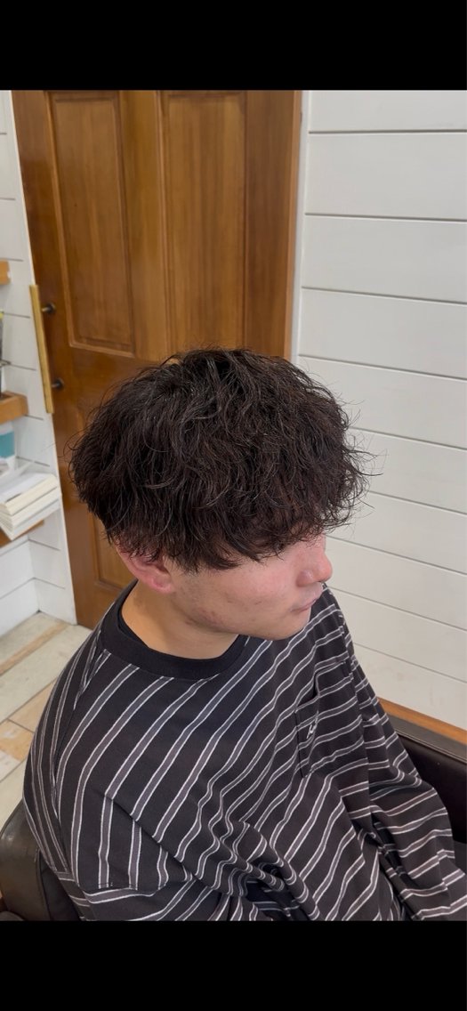 パーマ メンズ メンズパーマ 波巻きパーマ カット パーマ Yuuta/渋谷/ メンズカット/カラーのヘアスタイル