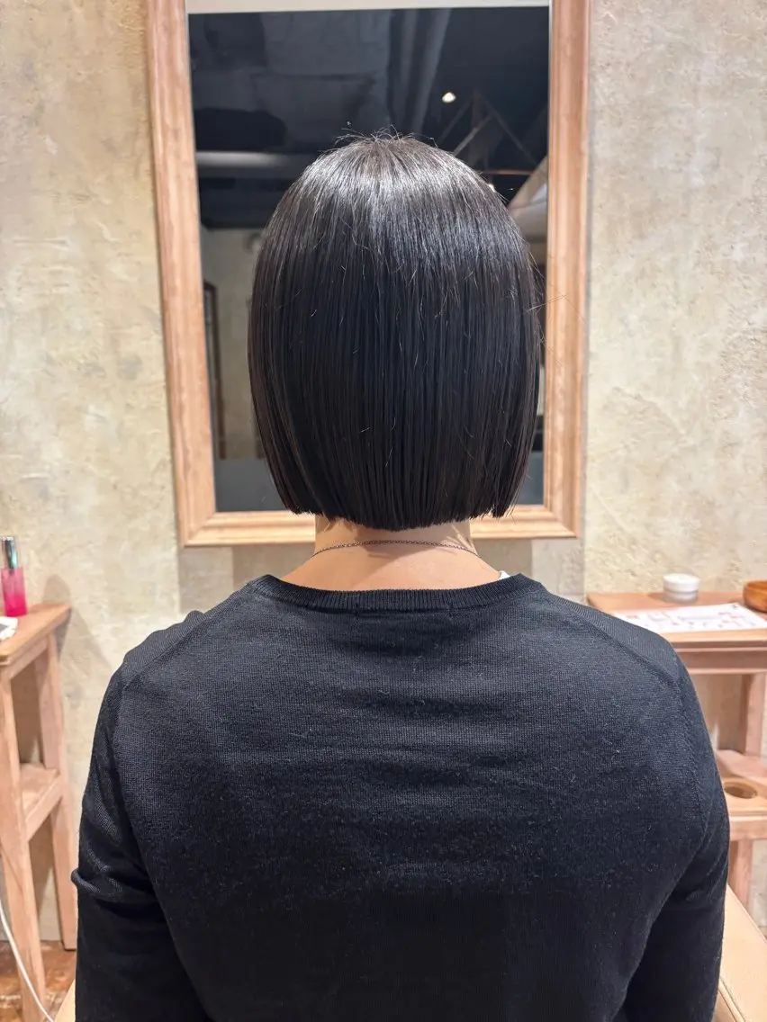 ショート ボブ カット トリートメント 🎀ボブ/レイヤー/ 梅田/天野川奈緒🎀のヘアスタイル