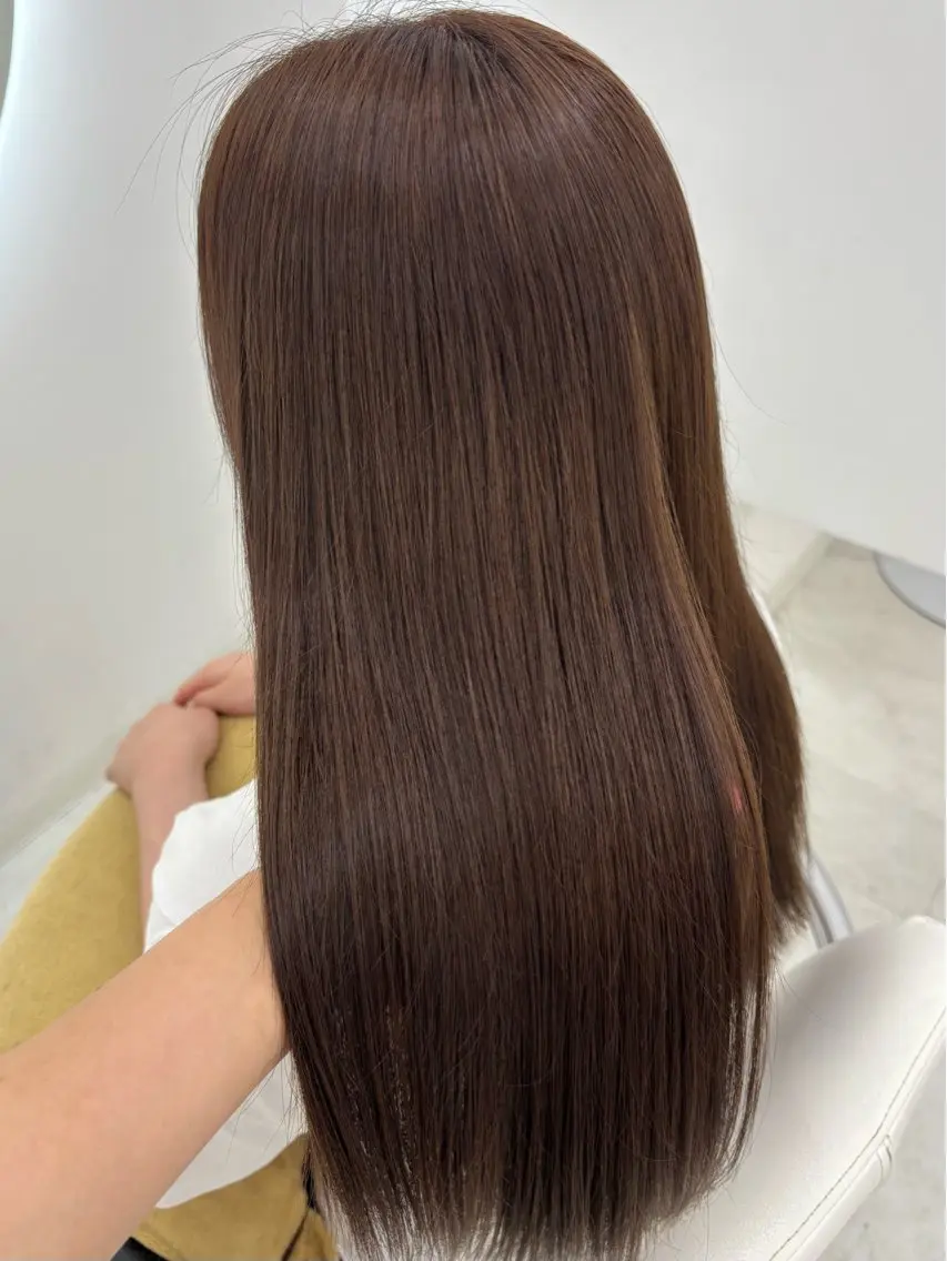 ロング カラー カット ヘアカラー 【aini天王寺】 𝐚𝐢𝐫𝐢✂︎のヘアスタイル
