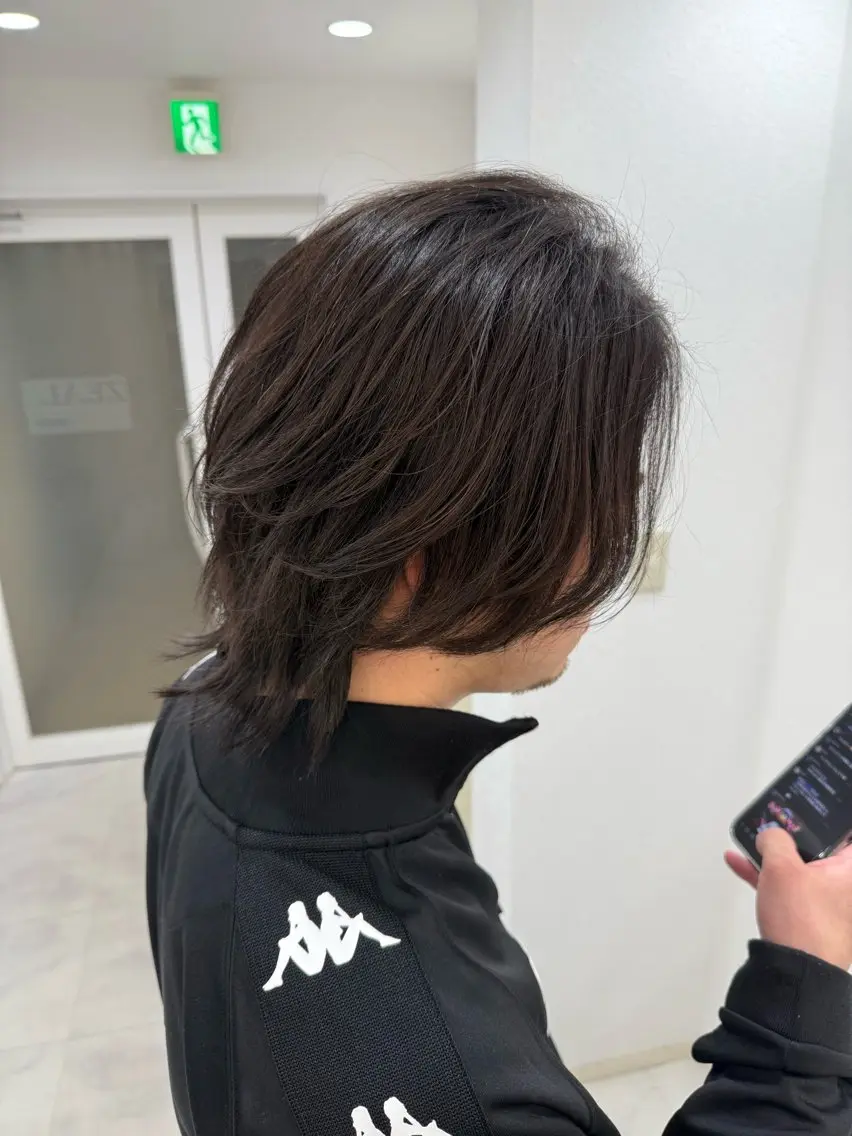 ミディアム カット トリートメント ヘッドスパ 小村敏司🔹 メンズヘアのヘアスタイル