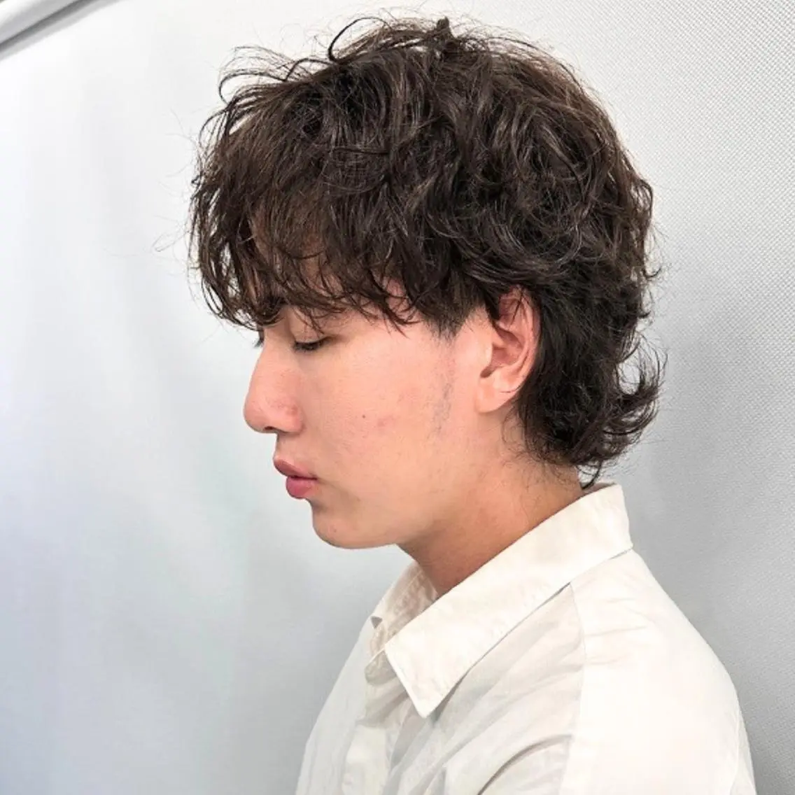 パーマ メンズ マッシュ メンズパーマ マレットヘア ❇️安達 優心❇️ レイヤー/艶髪特化のヘアスタイル