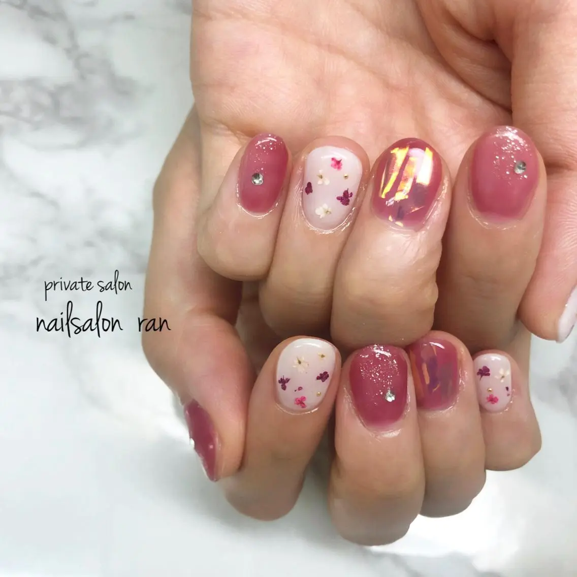 ネイル 持ち込み nailsalon ranのネイルデザイン