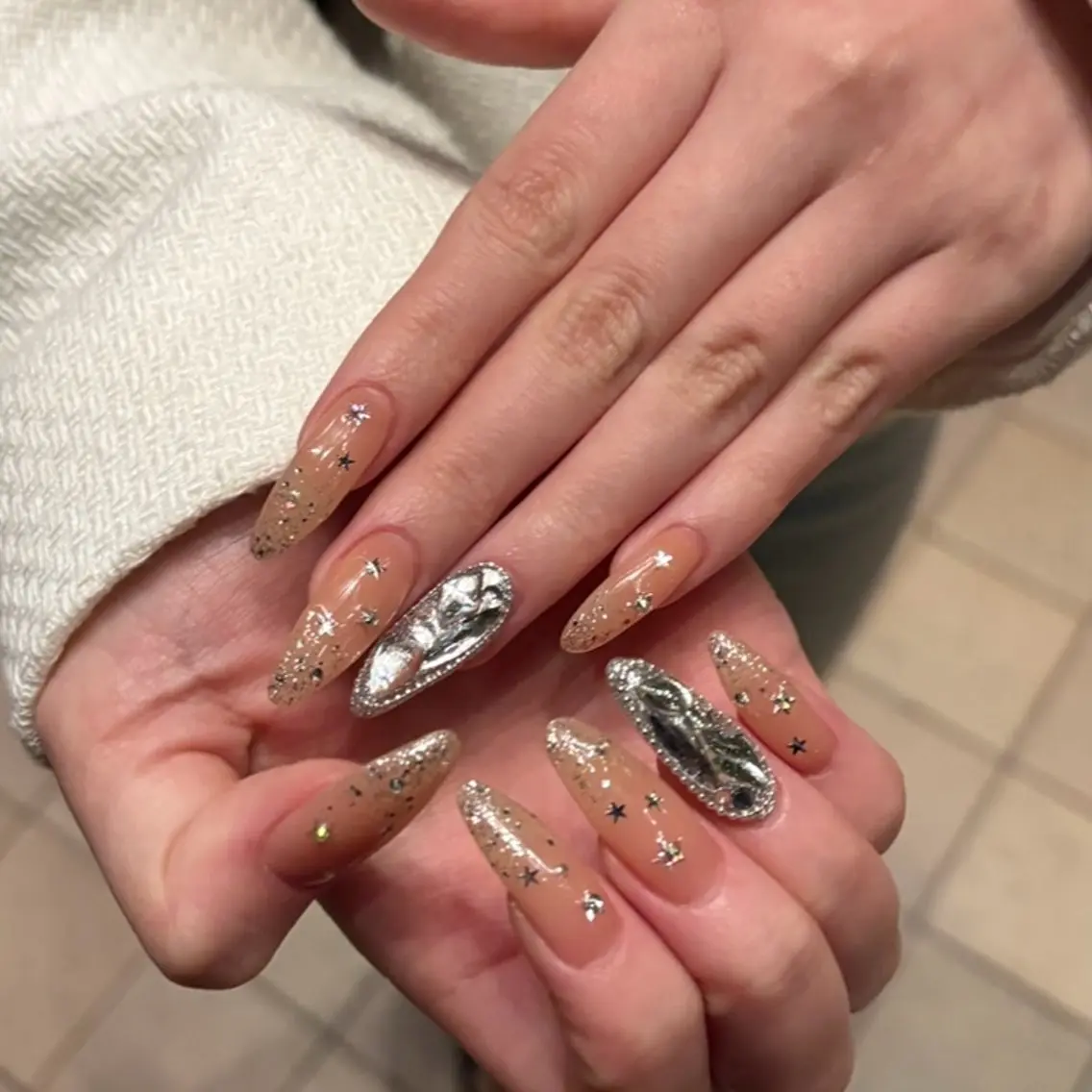 【hand】ミニモ限定🧁120分パーツつけ放題 デザイン画像持ち込みOK◎(オフあり/初回オフ無料)の写真