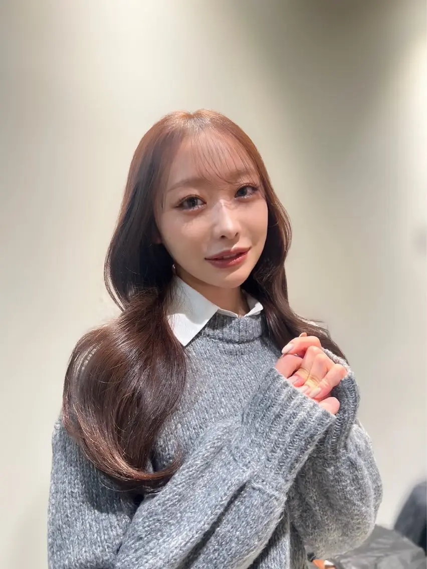 ロング カラー ヘアアレンジ ヘアカラー トリートメント ヘアセット 🎀ハイトーン・艶 カラー HANA🎀のヘアスタイル