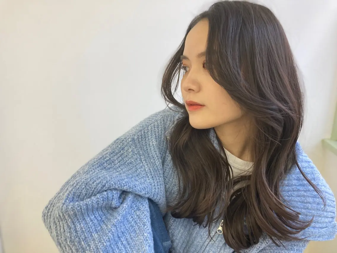 ミディアム カラー カット ヘアカラー トリートメント 韓国風⭐️くびれヘア 🍀高津かえでのヘアスタイル