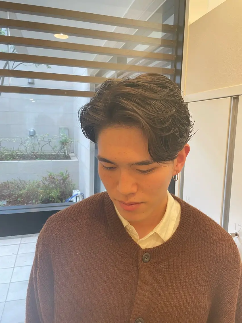 パーマ メンズ メンズパーマ ニュアンスパーマ 辻野 光希のヘアスタイル