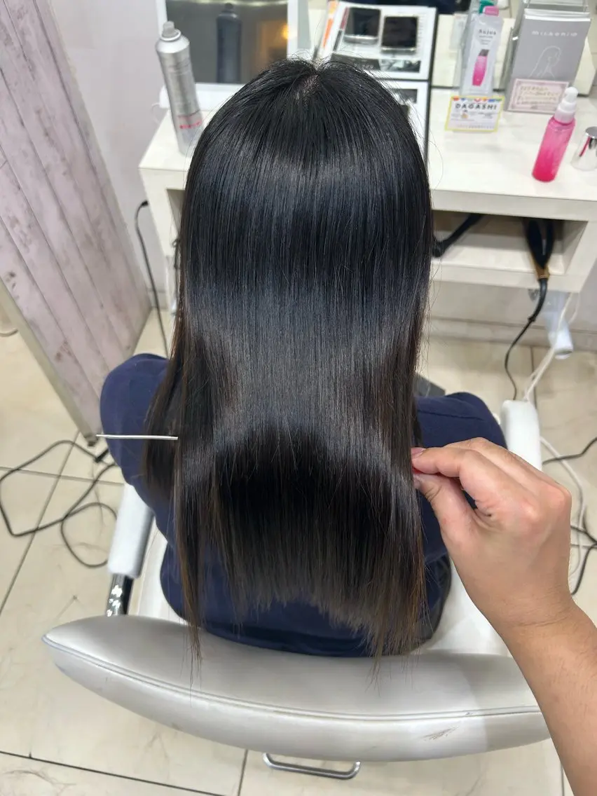 セミロング カラー 髪質改善 カット ヘアカラー トリートメント 【髪質改善カラー】 瀧田嵐士🇰🇷のヘアスタイル
