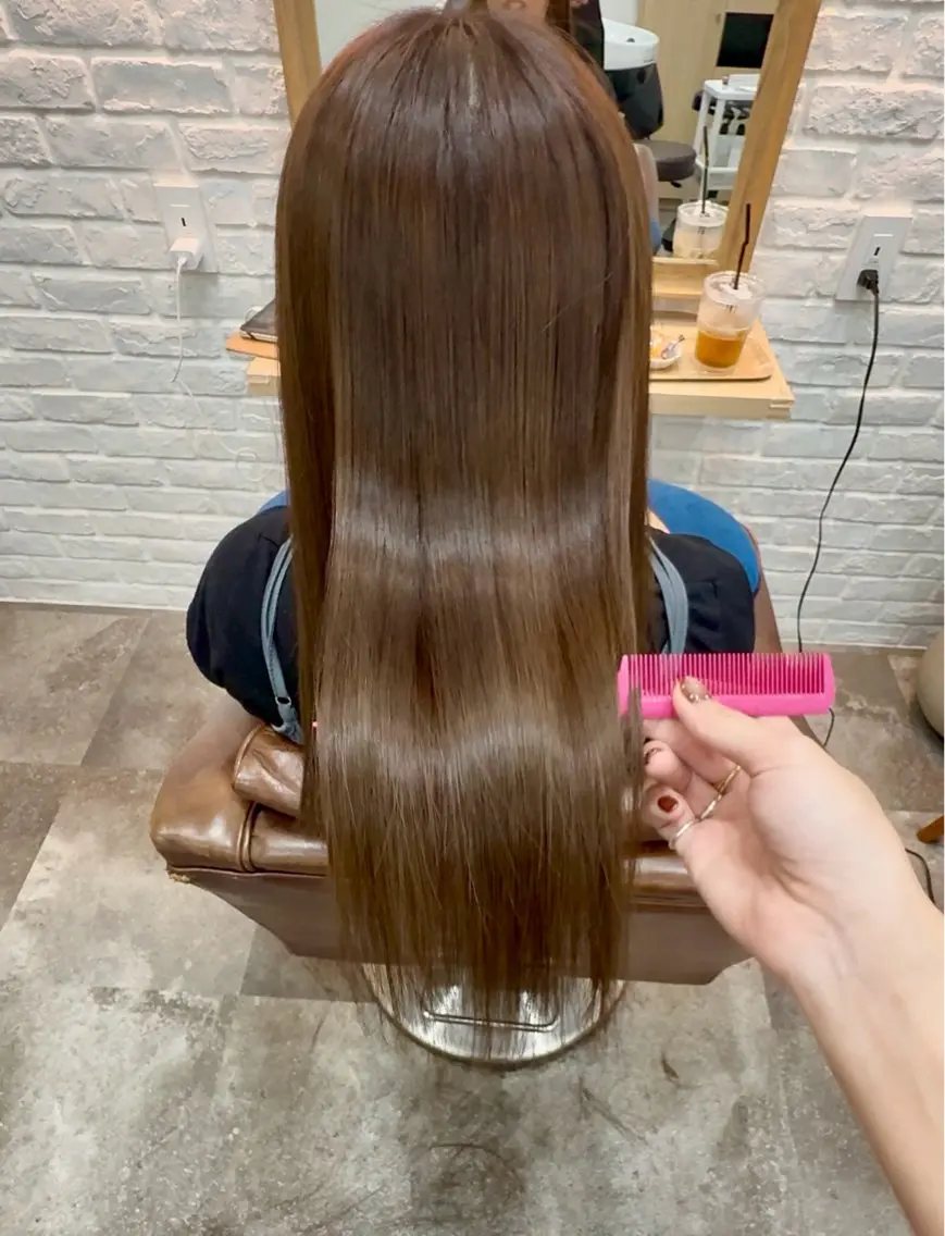 セミロング カラー ベージュカラー 透明感カラー GOODDAY 🫧Manami🫧のヘアスタイル