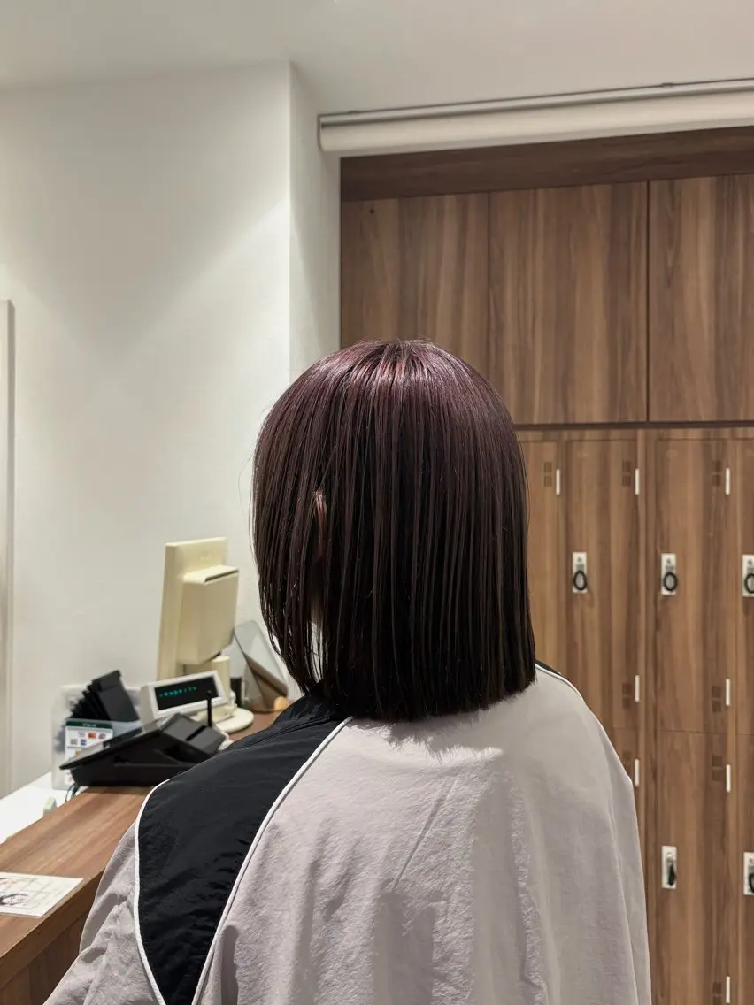 ミディアム ヘアカラー 小村 侑生のヘアスタイル