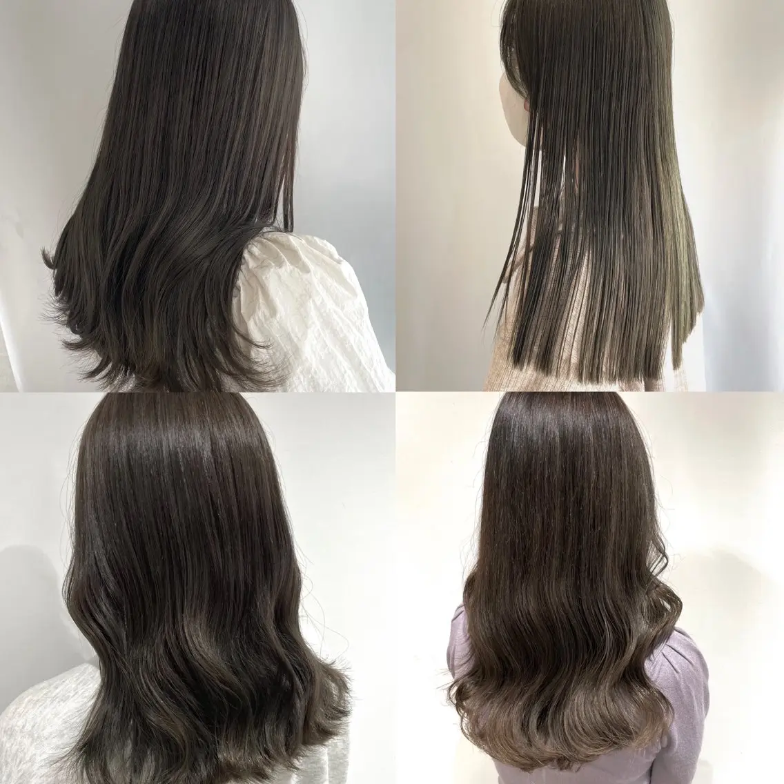 カラー ベージュカラー ブリーチ ケアカラー 透明感カラー ブリーチなしカラー ヘアカラー トリートメント 青沼夏未/オリーブ/ 寒色カラーのヘアスタイル