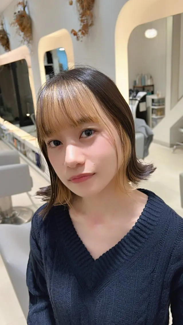 ショート カラー カット ヘアカラー トリートメント 堀井 凌平のヘアスタイル