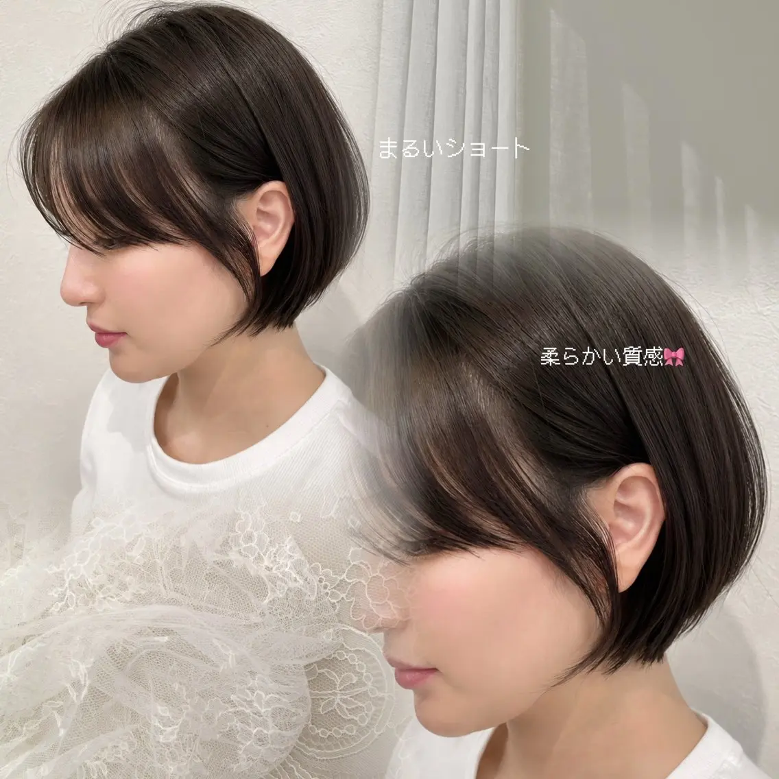 ショート カット ヘアカラー トリートメント 似合わせカット/ 顔周りカット/まりなのヘアスタイル