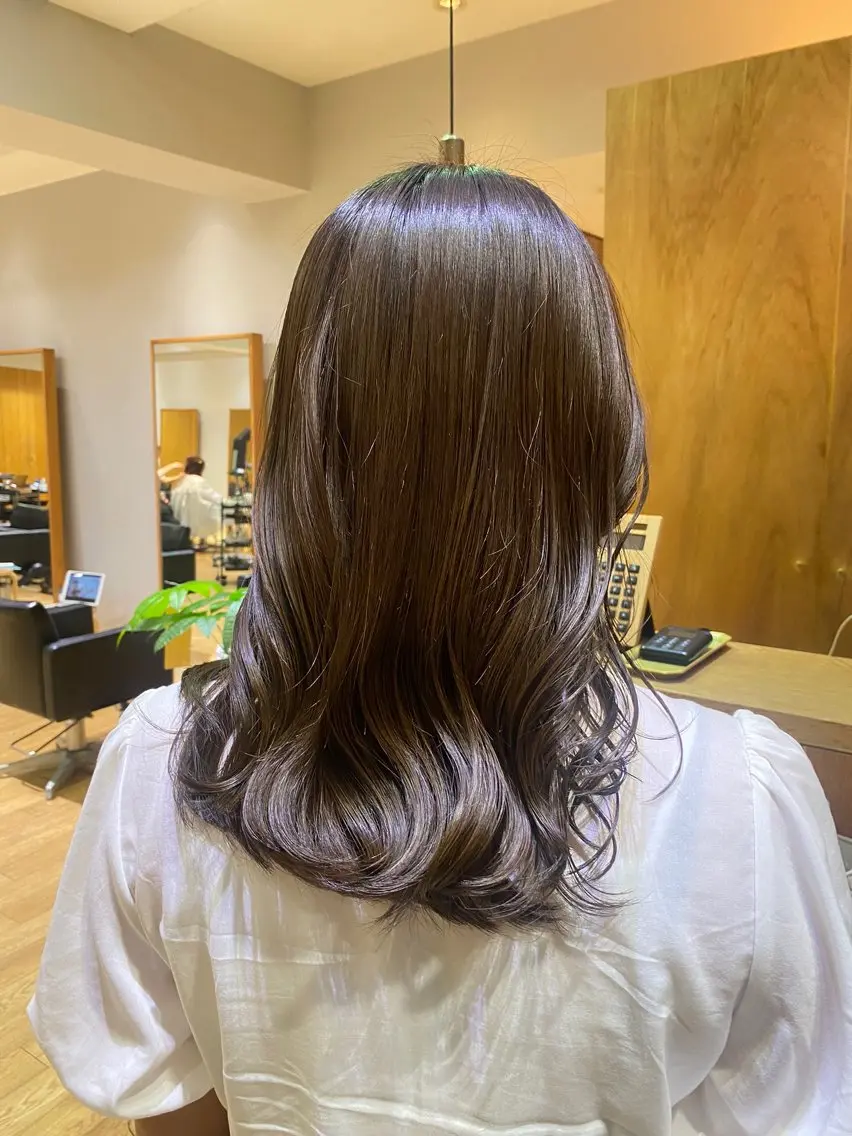 ミディアム カラー トリートメント ヘアセット 🎗️【ヘアセット 美眉】吉川玲🎗️のヘアスタイル