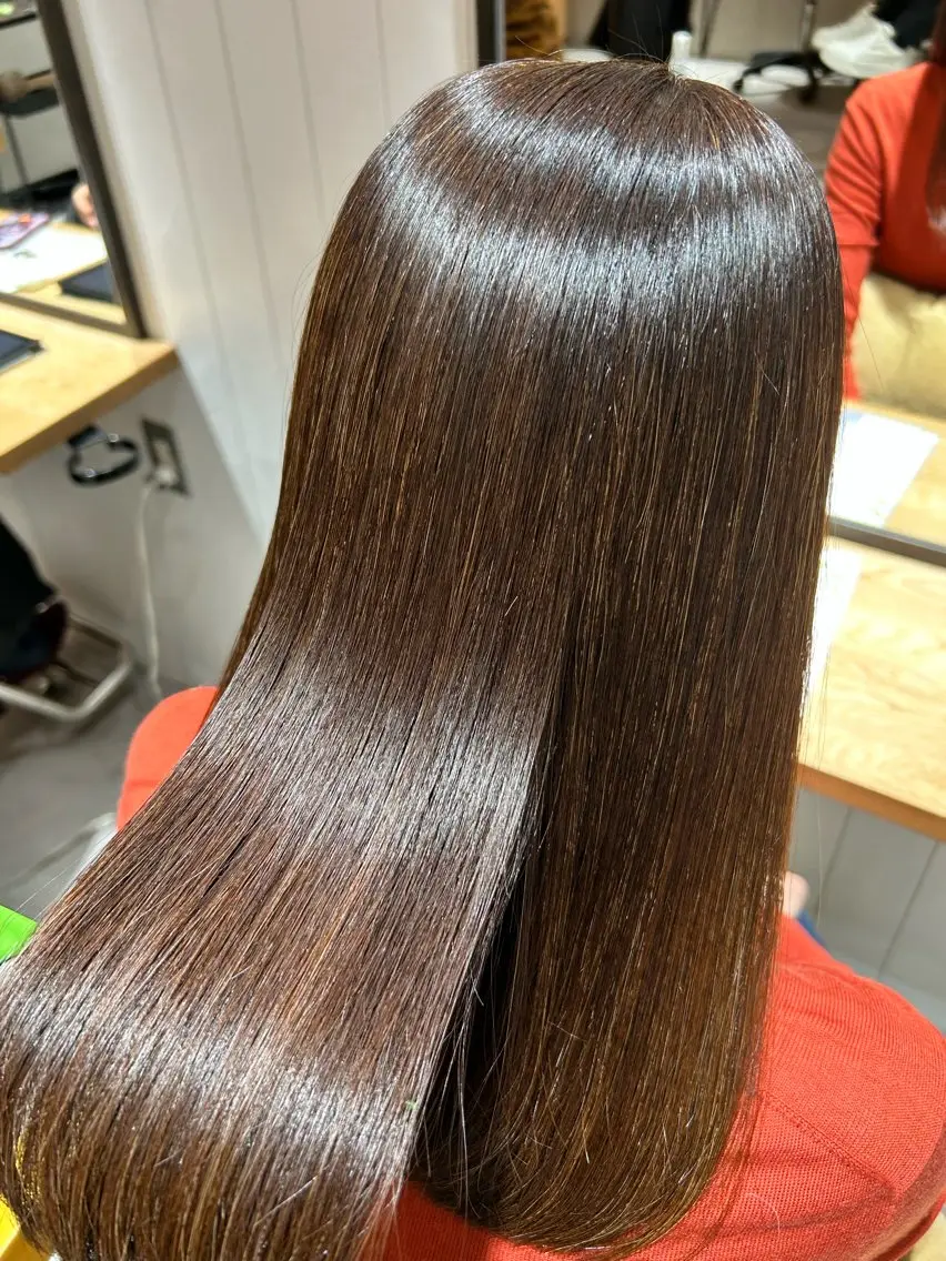 セミロング 髪質改善 縮毛矯正 カット トリートメント 茅ヶ崎/縮毛矯正/ ソノカのヘアスタイル
