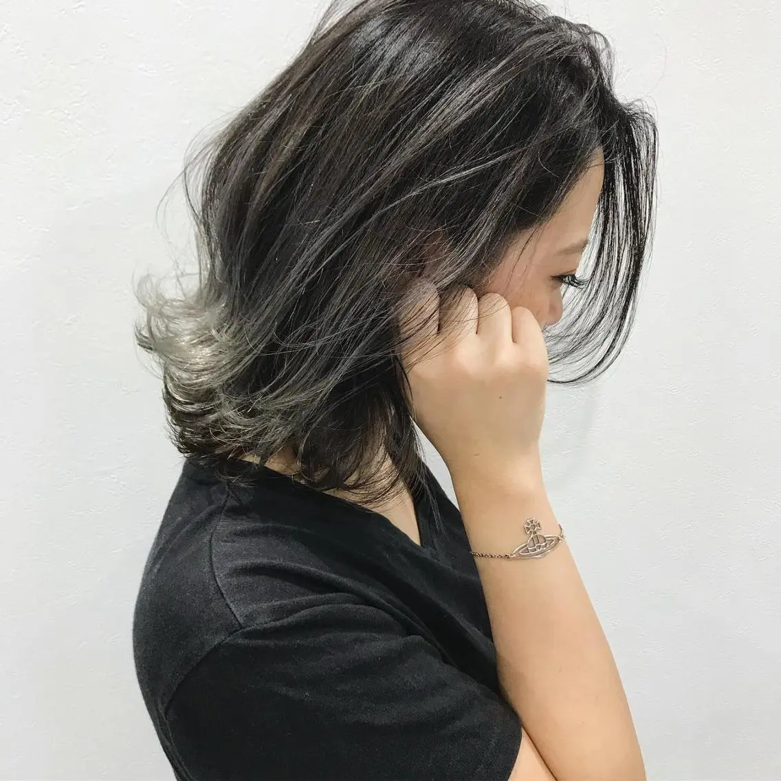 ミディアム カラー メンズ特化美容師/ 新井　洸太のヘアスタイル