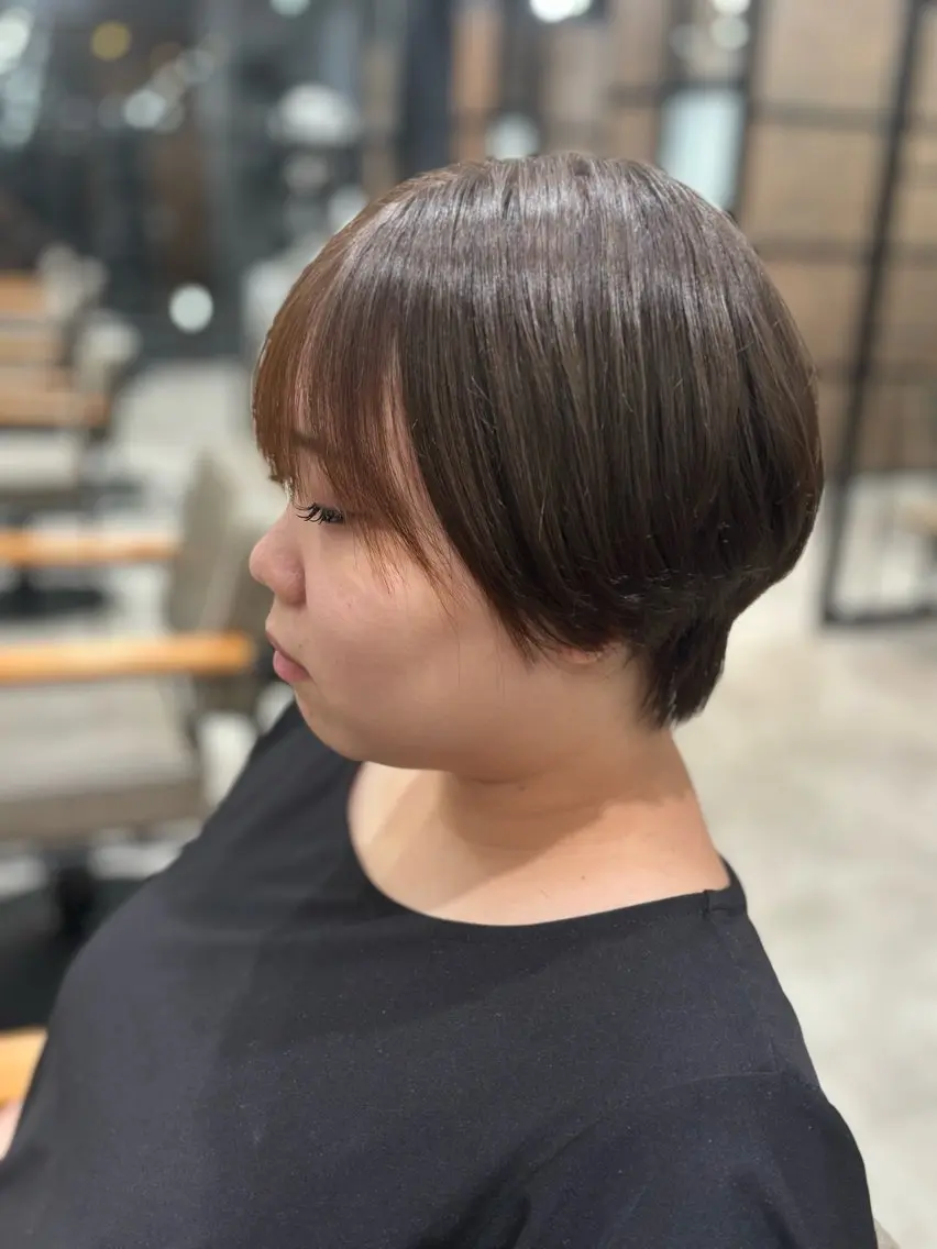 ショート 縮毛矯正 縮毛矯正 おかだ まなみのヘアスタイル