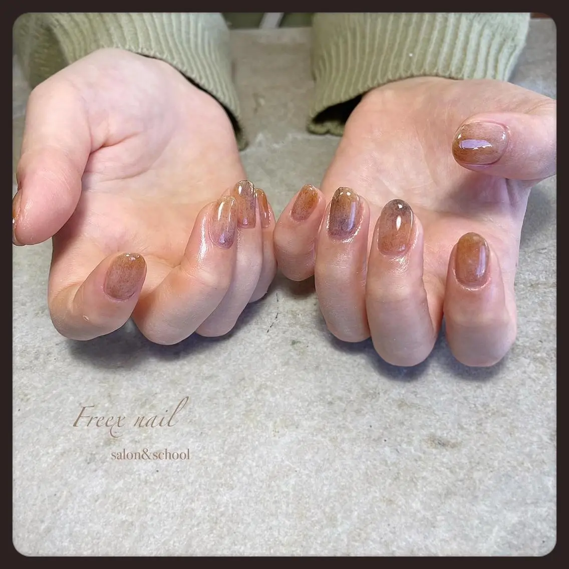 ネイル ハンドネイル ハンドケア freex nail /ニュアンス/個性派のネイルデザイン