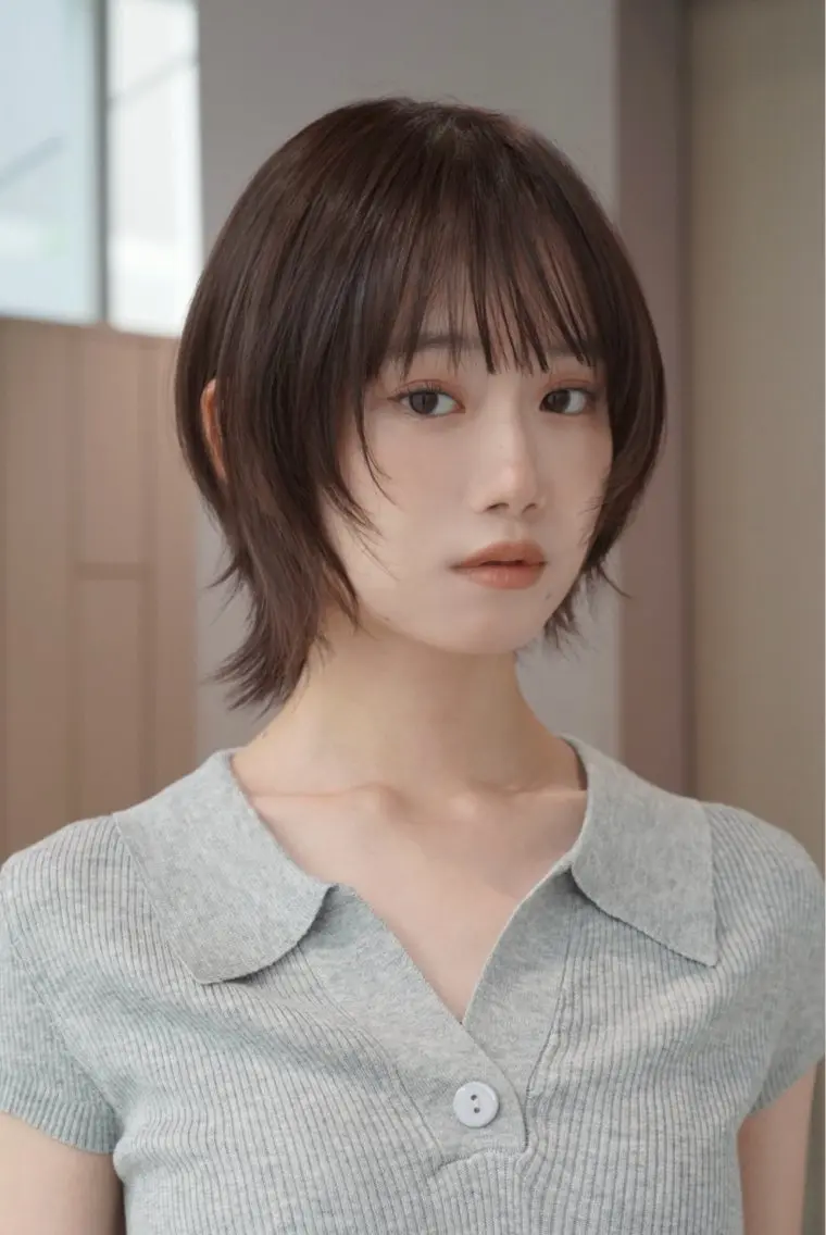 ショート ひなた/韓国/ 透明感カラーのヘアスタイル