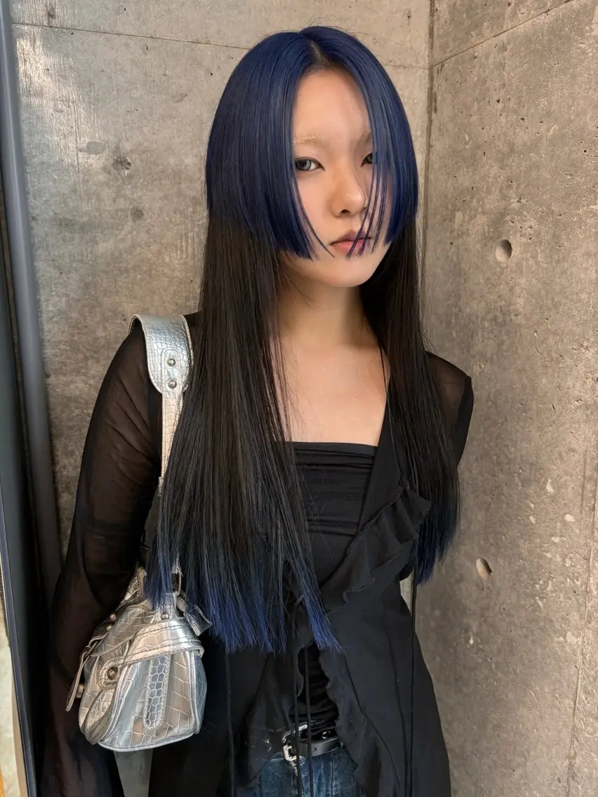 ロング カラー デザインカラー デザインカット yuuna/ ハッシュカット🎀のヘアスタイル