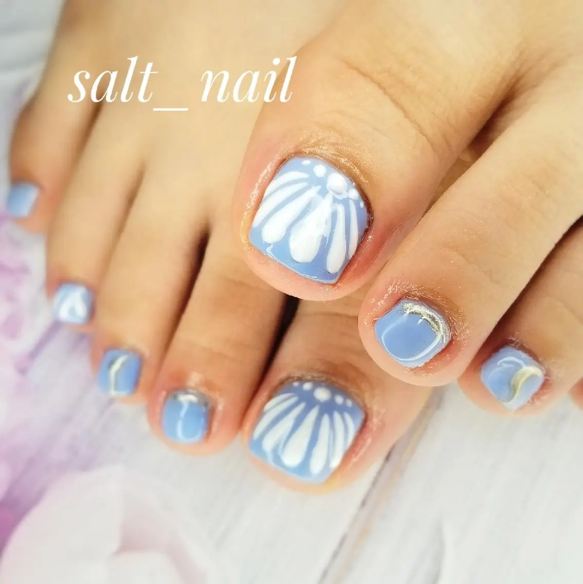 ネイル シンプルネイル 夏ネイル 個人サロン saltnailのネイルデザイン