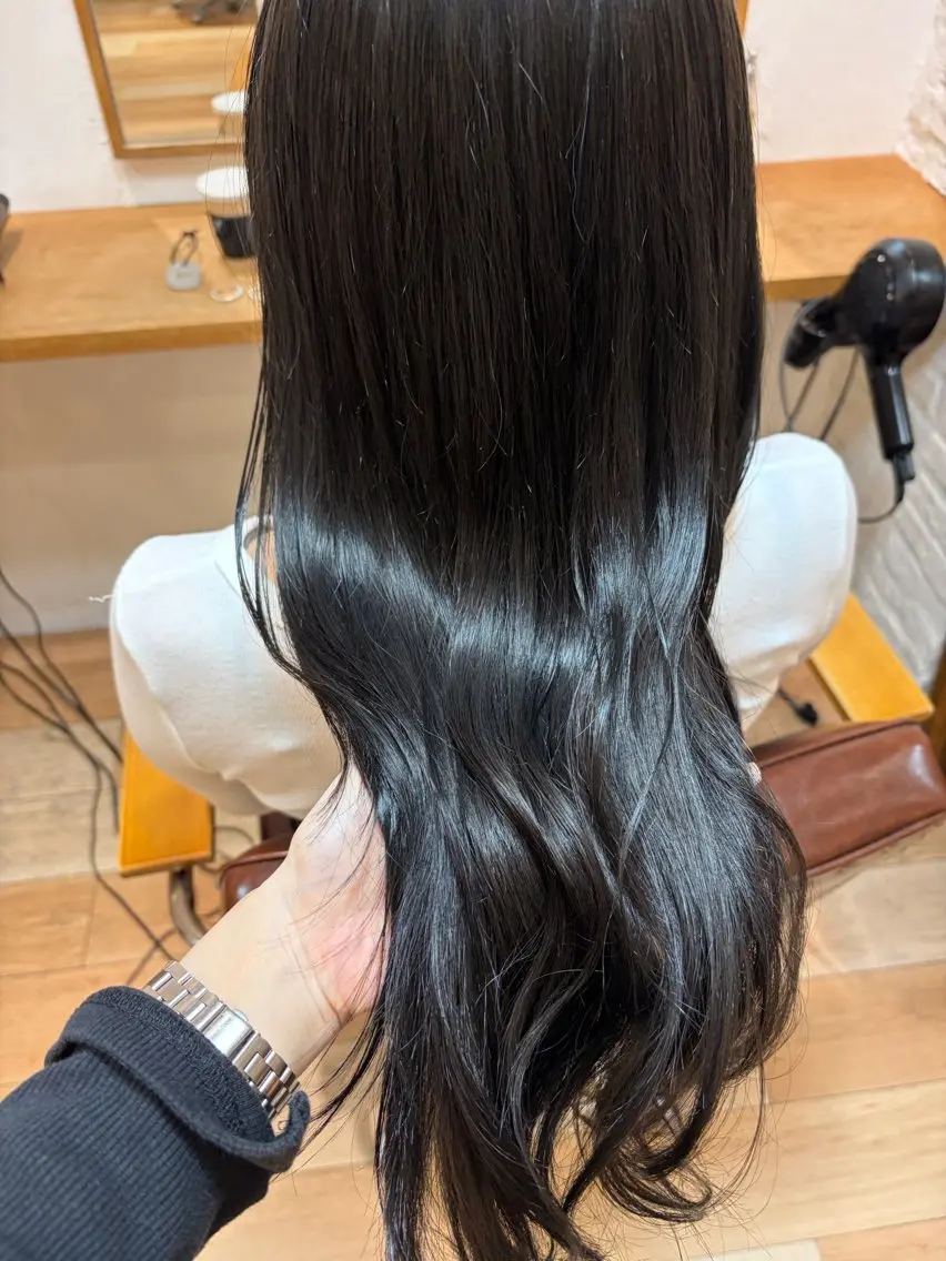 ロング カラー トリートメント ヘアカラー トリートメント 🌙赤み消し/韓国/ 艶カラー/suwaのヘアスタイル
