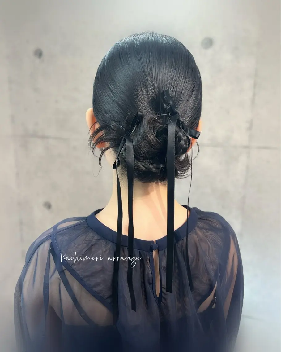 ミディアム ヘアアレンジ ヘアセット ヘアメイク/髪質改善 🎀Moeri🎀のヘアスタイル