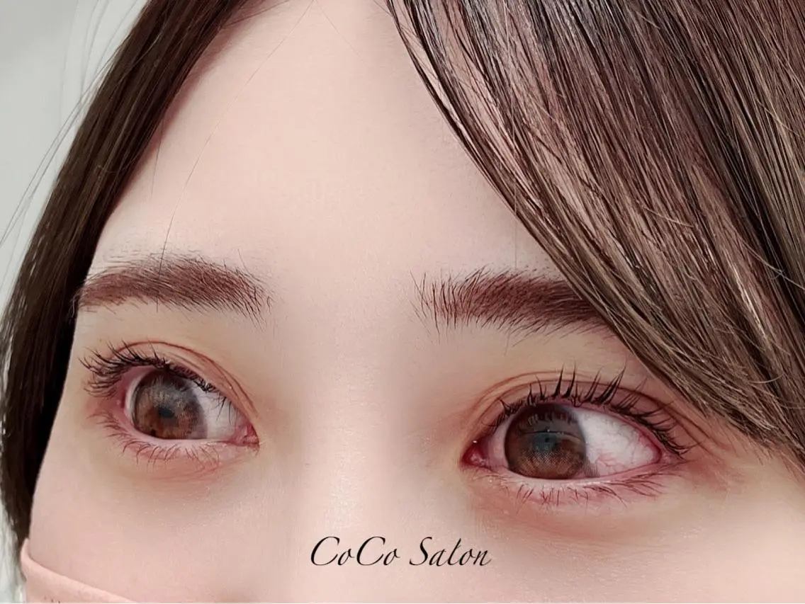 マツエク・マツパ パリジェンヌラッシュリフト 一重×まつ毛パーマ CoCoSalon ネイル/まつ毛予約のネイルデザイン