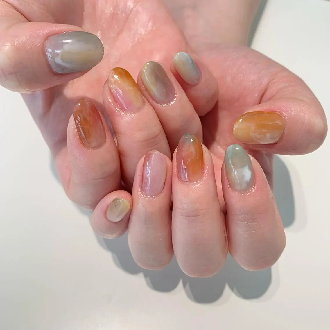 🔵【ご新規様限定✨HAND-パラジェル】持ち込みデザインコース¥7,150🍊(オフ有ケア込)の写真