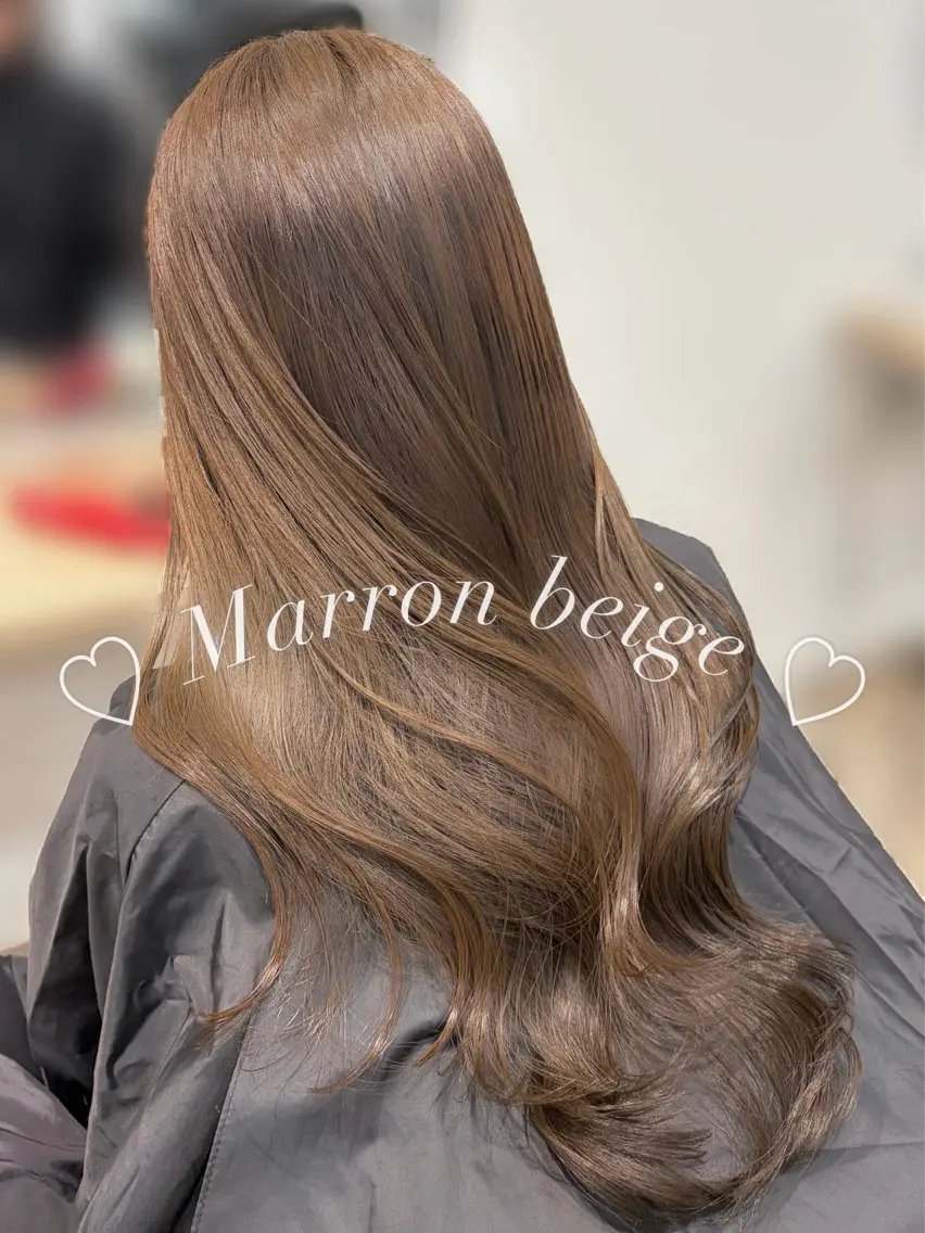 ロング カラー ブリーチ ダブルカラー ブリーチなしカラー ヘアカラー トリートメント 名駅/sHiHo/透 明感カラー✨🎀/のヘアスタイル
