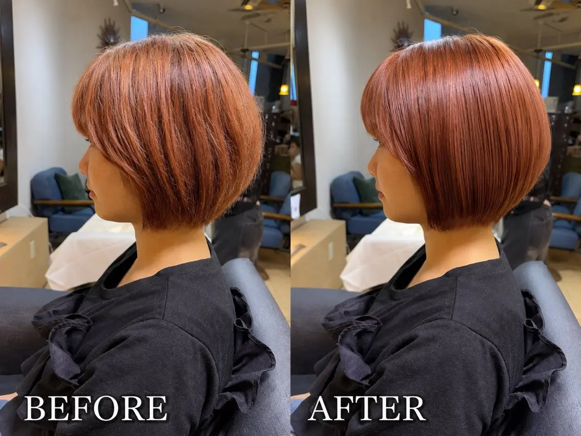 ショート ショートボブ ボブ ショートヘア カット ボブカット艶髪 矯正濱川響太のヘアスタイル