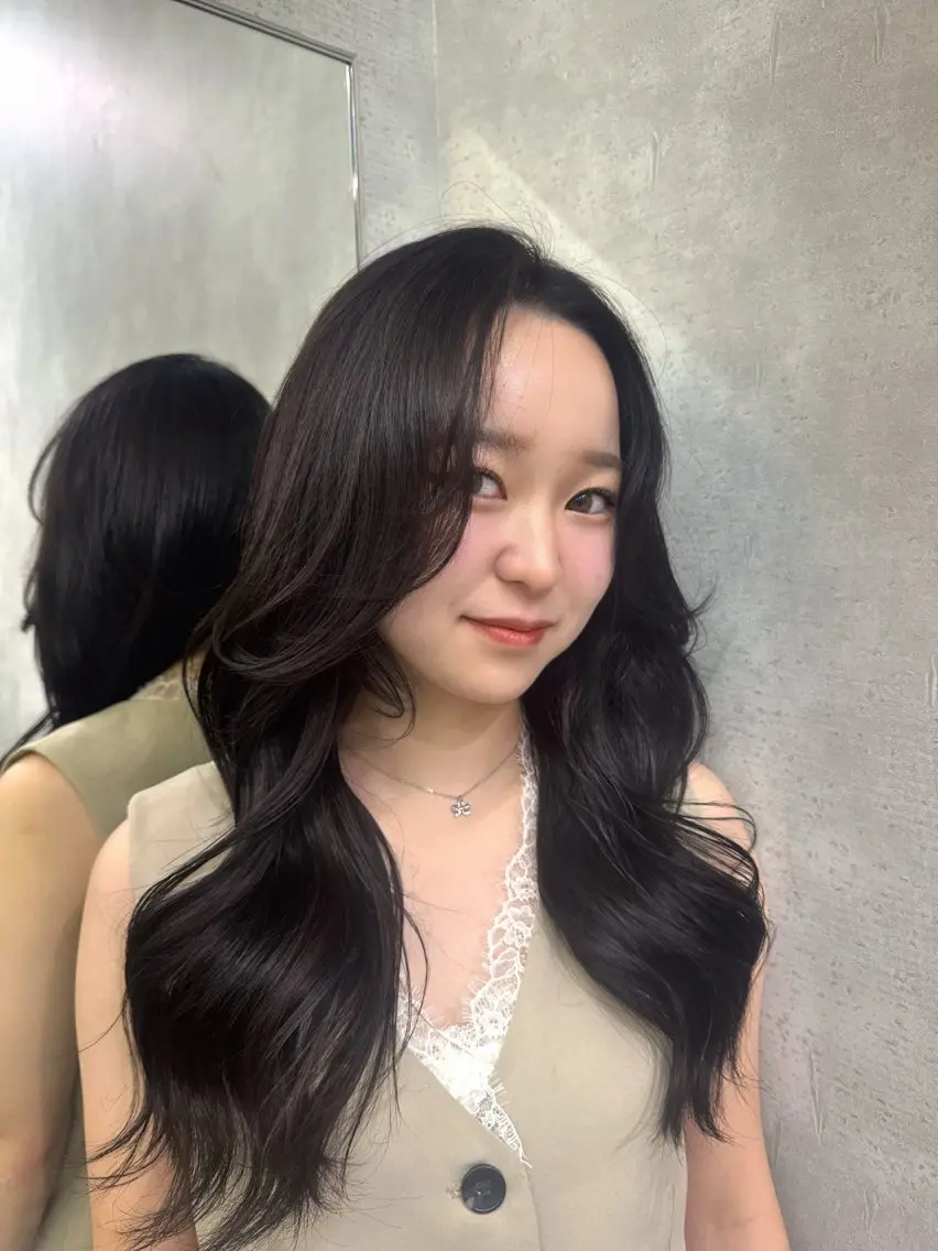 ロング カラー ヘアカラー トリートメント 🦋韓国ヘア /Kotoko🦋のヘアスタイル