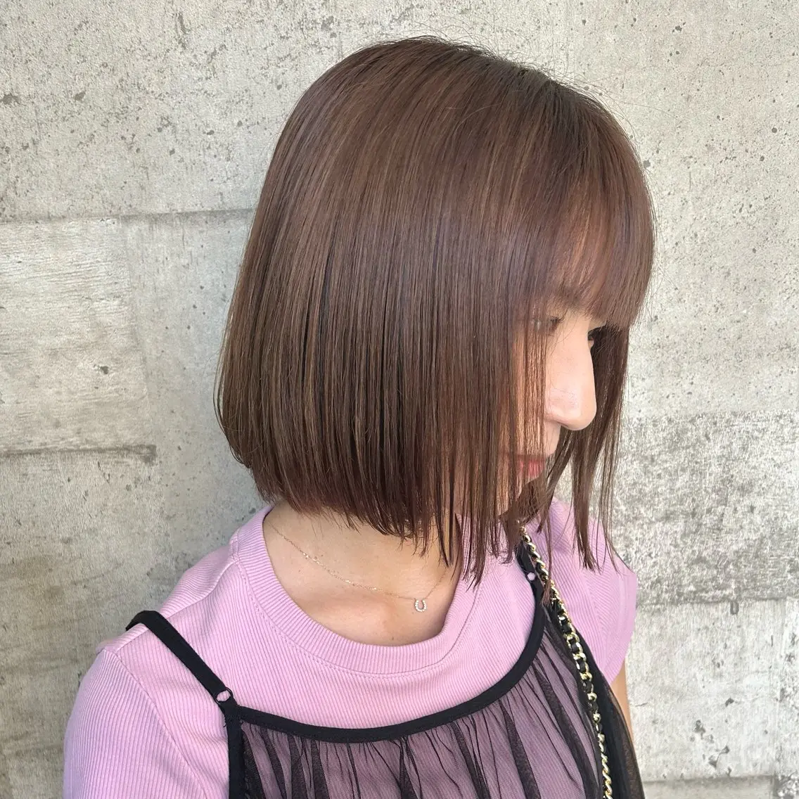 ミディアム カラー カット ヘアカラー 🍒中川葵久美🍒 レイヤー/メンズのヘアスタイル