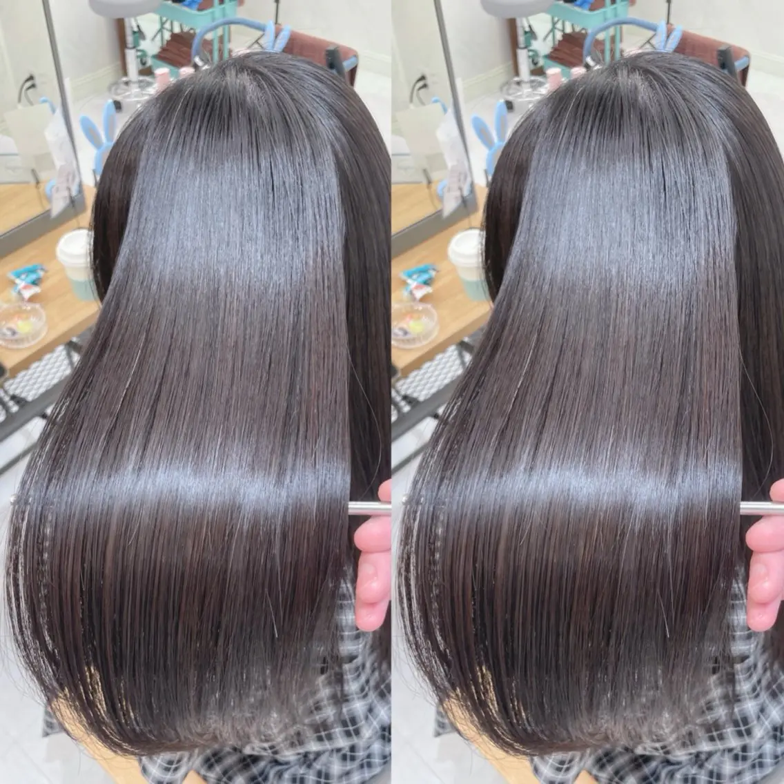 ロング 縮毛矯正 縮毛矯正 トリートメント 髪質改善✨艶髪カラー 縮毛矯正✨有田仁志のヘアスタイル