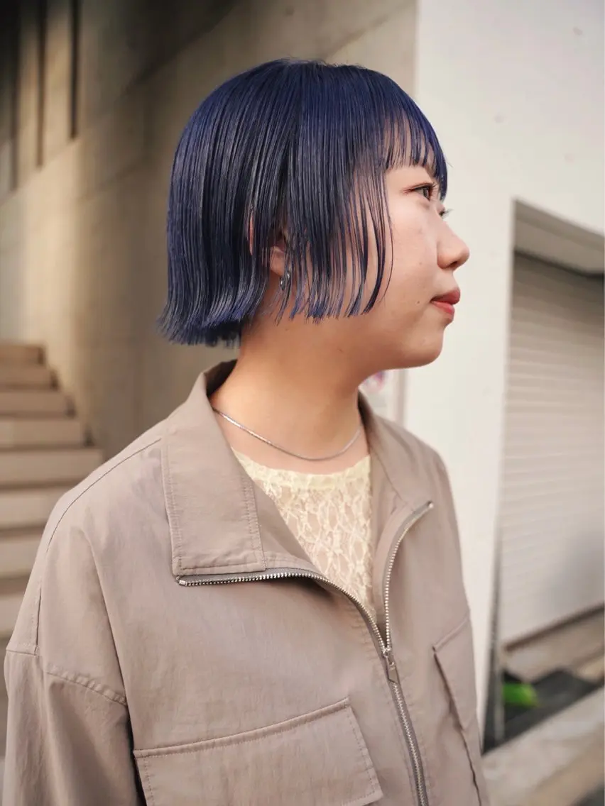 ショート カラー ボブ カット ヘアカラー トリートメント Kaito🐶 /デザイン/レイヤーのヘアスタイル