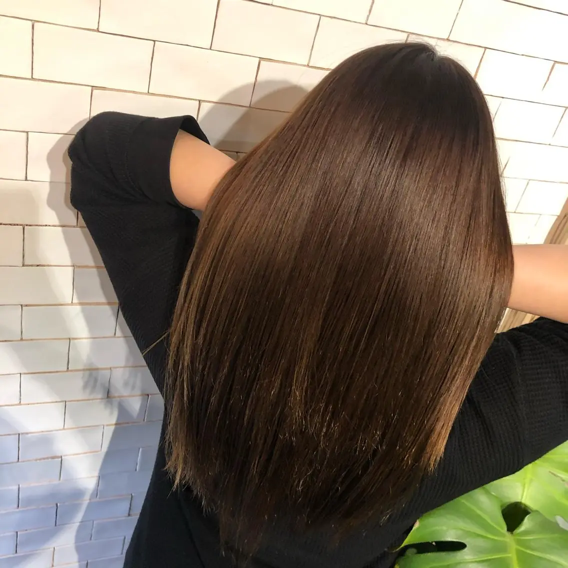 セミロング ヘアアレンジ メンズ トリートメント 吉田 瑛美のヘアスタイル