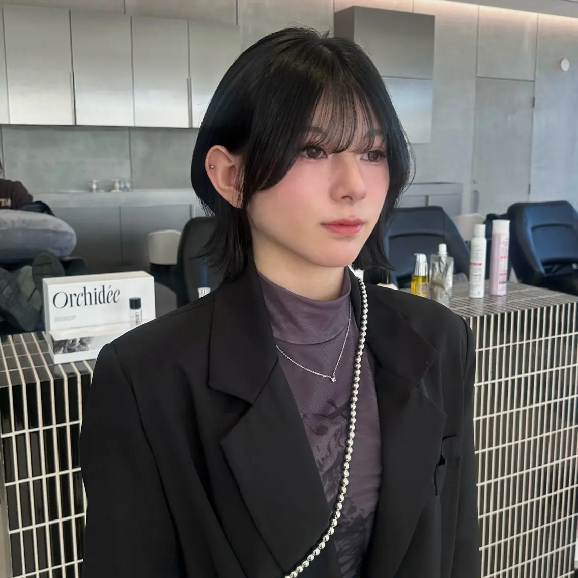 ミディアム ボブレイヤー ボブ レイヤーカット カット ヘアカラー nanami ¦髪質改善¦ブリーチのヘアスタイル