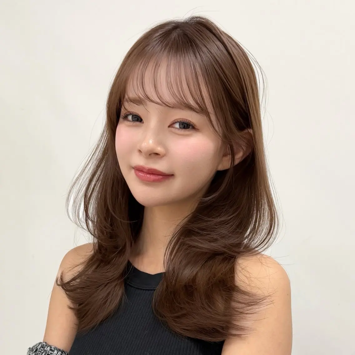 セミロング カラー レイヤー🐏髪質改善 /透明感/みっきーのヘアスタイル