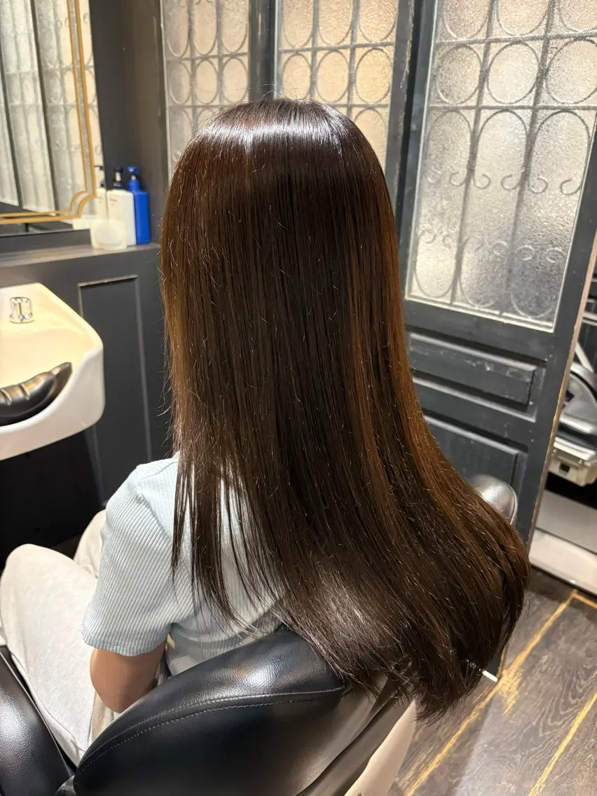 ロング カラー カット ヘアカラー マコ ✿︎のヘアスタイル