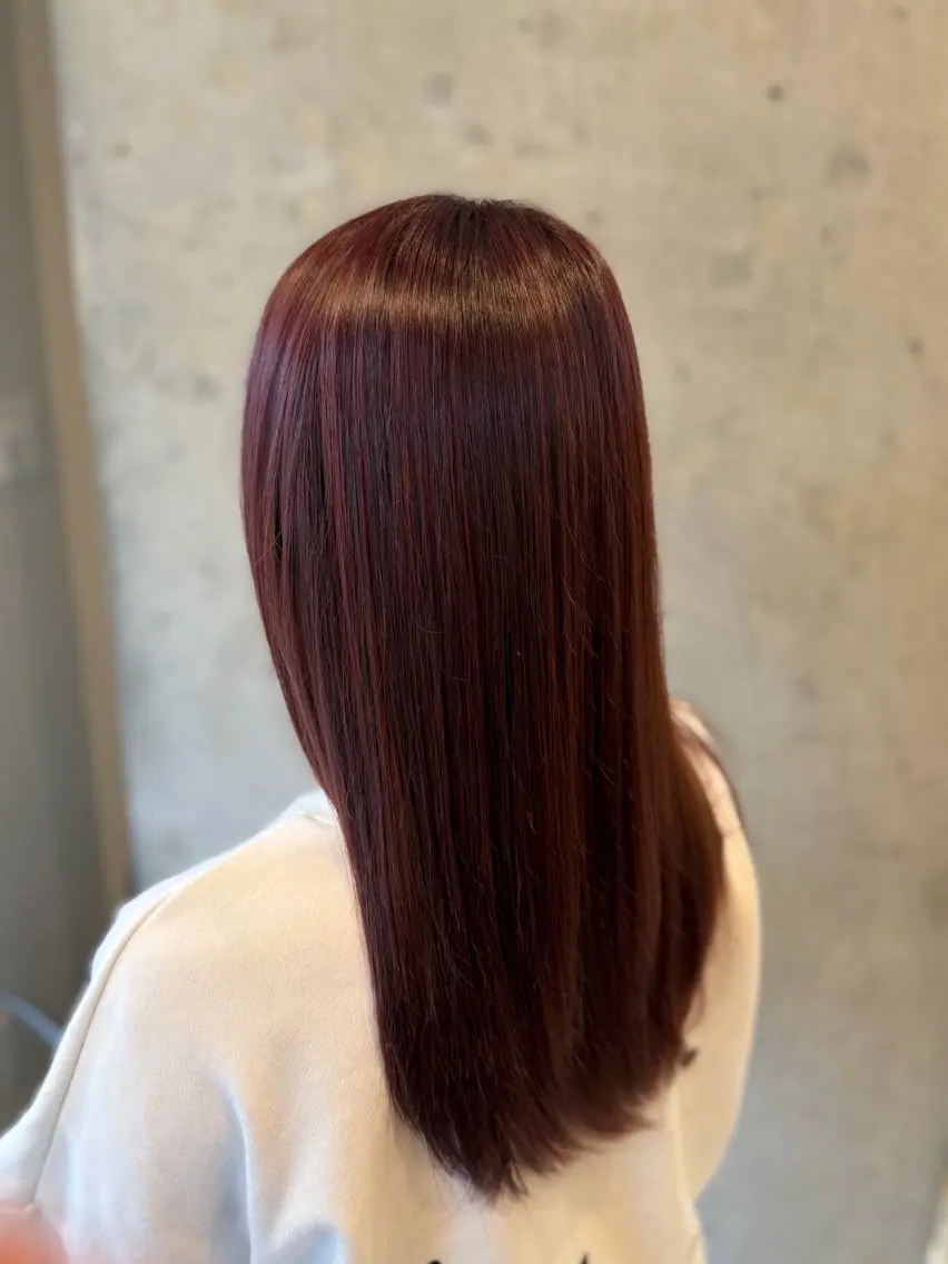 セミロング ヘアカラー 成増メンズカット かずはのヘアスタイル