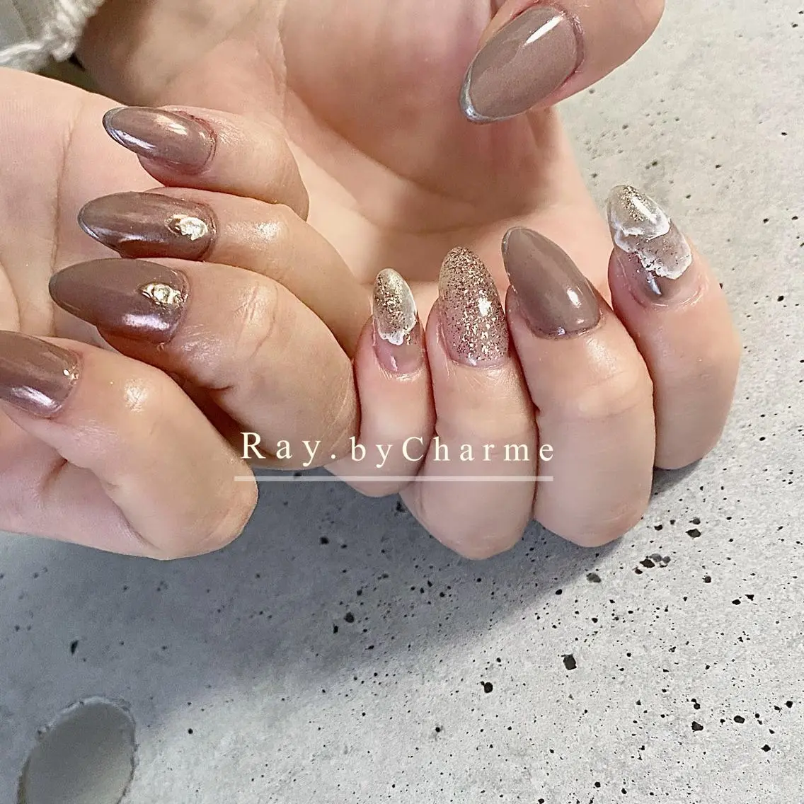 ネイル Ray. ／綺麗目ニュアンスのネイルデザイン